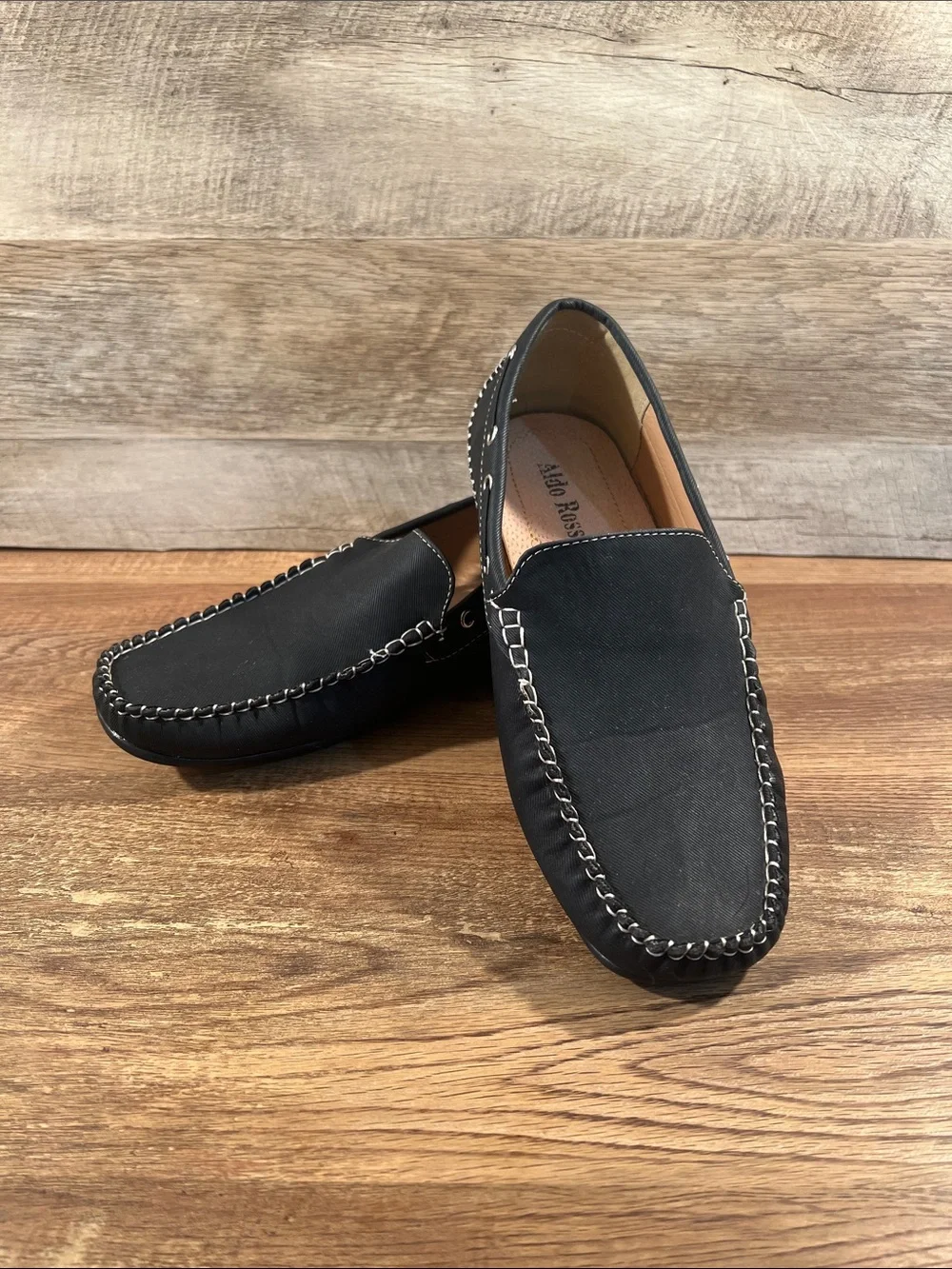 Classic Black Slip-On Driving Loafers for Men